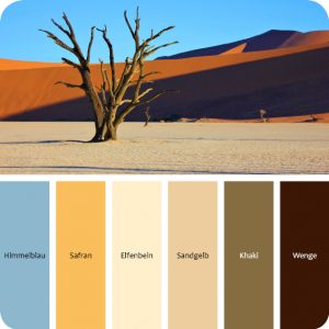 So wie der Kontinent sollten auch die Farben sein – warm und gemütlich.