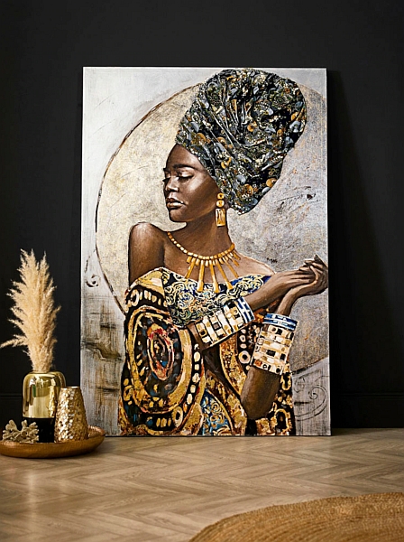 Wandbild afrikanische Frau