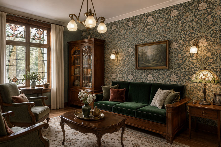 Zimmer im Jugendstil (KI Bild)