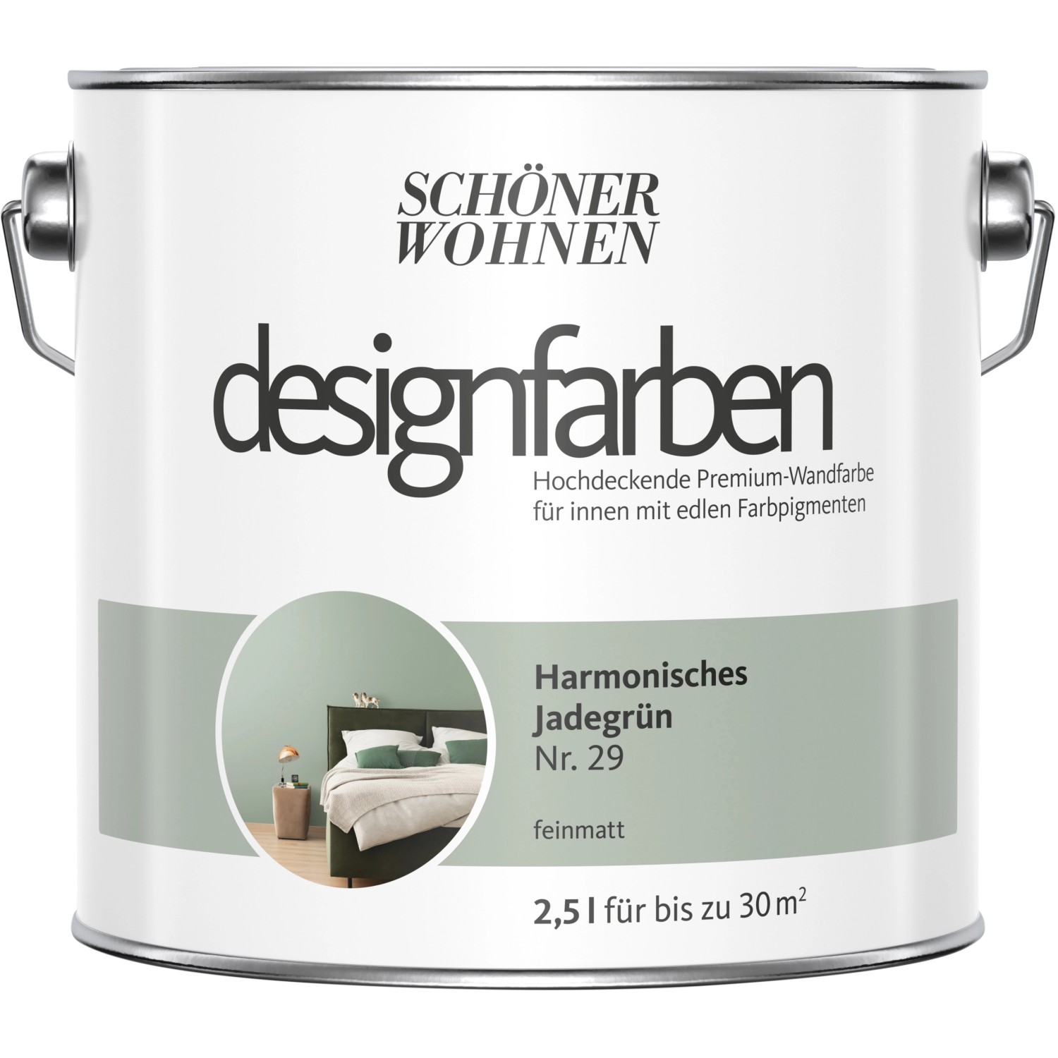 Schöner Wohnen Designfarben Harmonisches Jadegrün matt 2,5 l