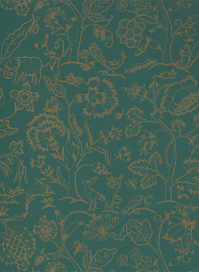 Tapete Middlemore von Morris & Co. - Moss Gold