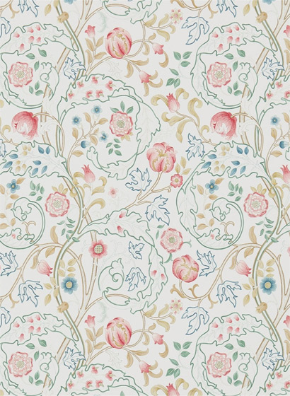 Morris & Co. Tapete Mary Isobel - Pink/ Ivory