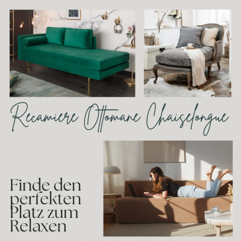 Recamiere Ottomane Chaiselongue