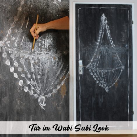 Wabi Sabi Kunst auf Zimmertür